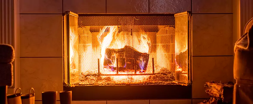 Mendota Hearth Landscape Fireplace Installation in West Memphis, Arkansas