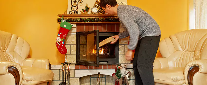 Rusted Metal Fireplace Restoration in West Memphis, Arkansas